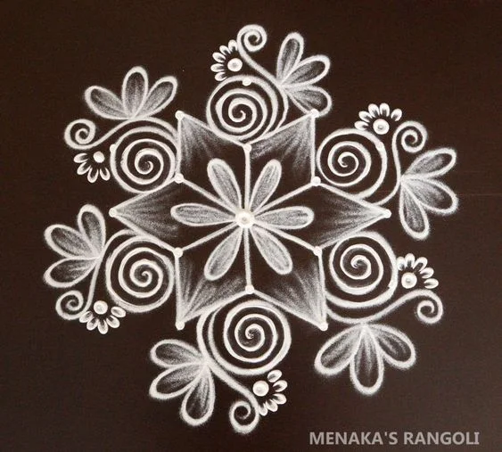 easy dotted kolam