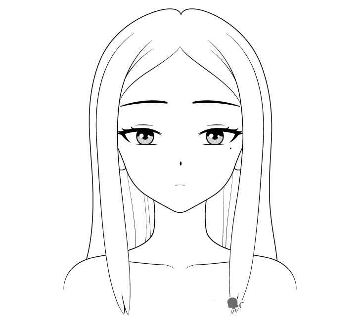 Easy Anime Girl Drawing