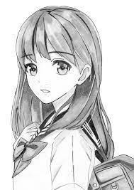 long hair anime girl