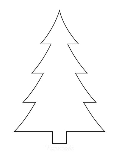 Christmas tree drawing outline