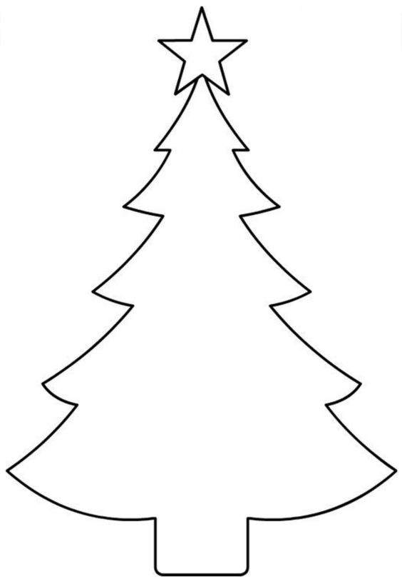 christmas tree easy drawing