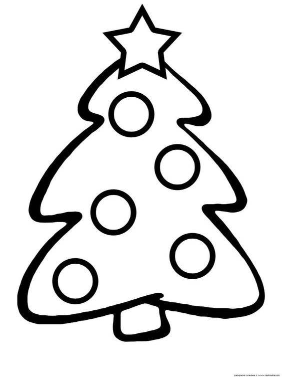 christmas tree drawing easy