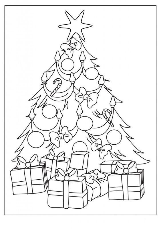 christmas tree drawing picture