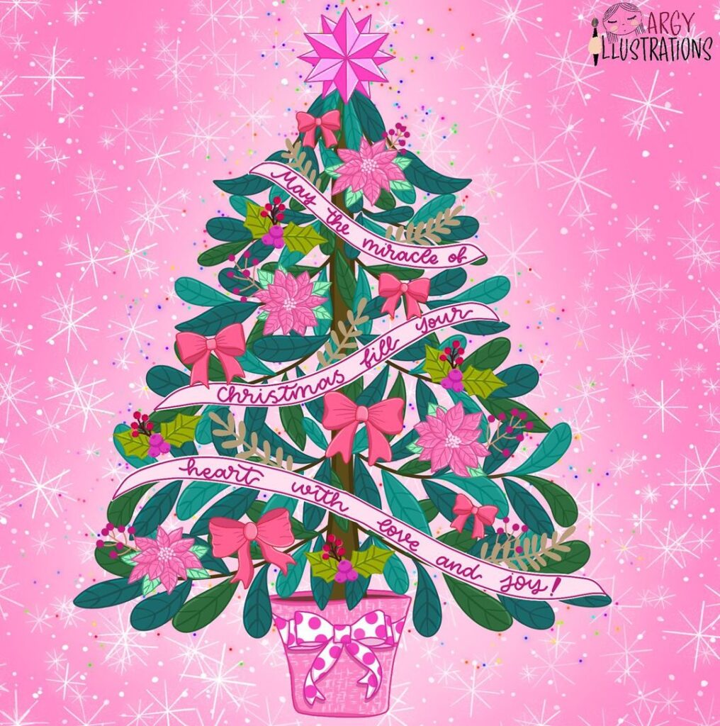 christmas tree drawing pictures