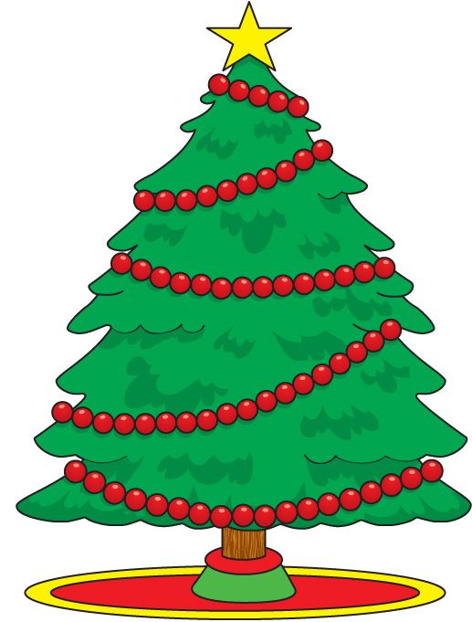christmas tree drawing simple 