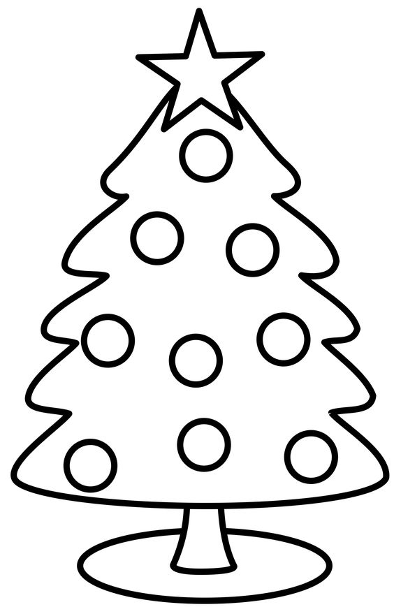 christmas tree ka drawing