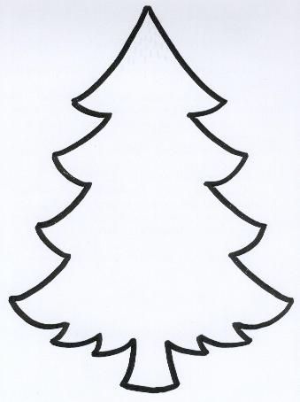 easy christmas tree drawing