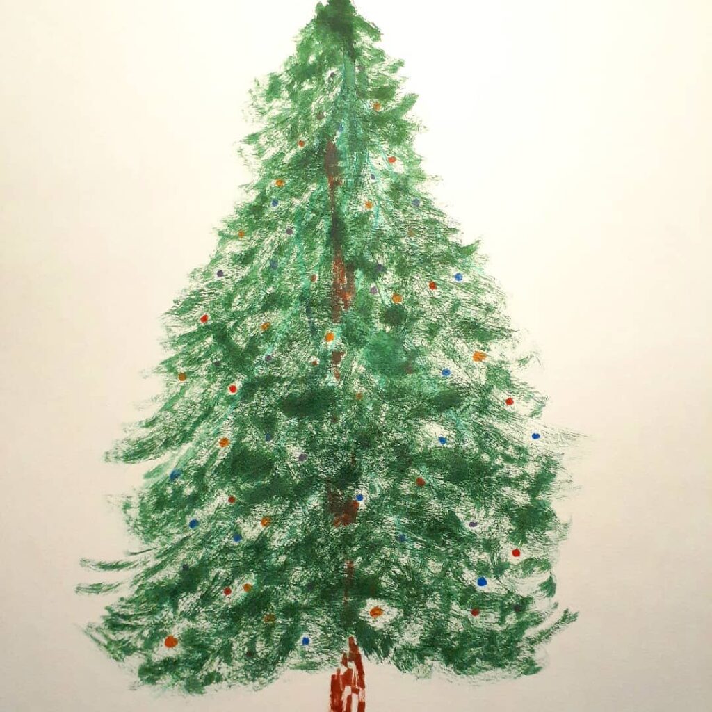 xmas tree sketch
